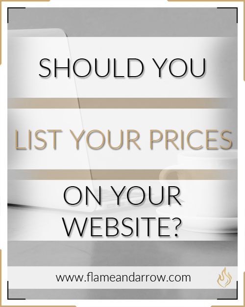 Should You List Prices on Your Website